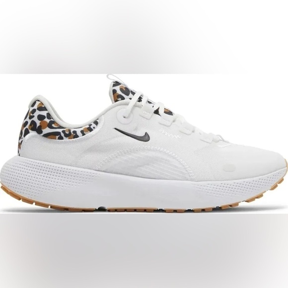 Nike React Escape Run White Leopard Sneakers 11 - Picture 1 of 9